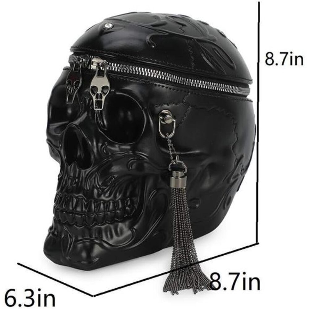 Skull Purses Handbags For Women Shoulder Bag,Skull Crossbody Purse Gothic Bag - Picture 2 of 7